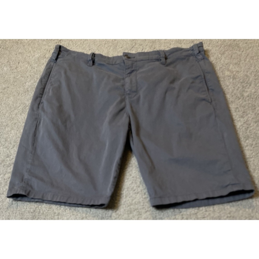 Mavi Men's 11" Inseam Chino Shorts Sz 40 Blue Gray Stretch Athleisure Classic